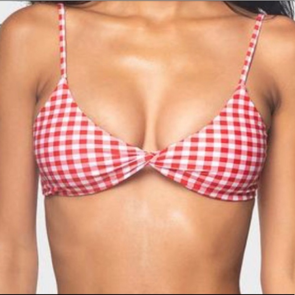 BlackBough Red Gingham Bikini (Top & Bottom)